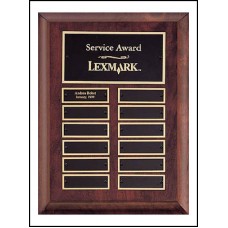 P3528 Perpetual 12 Plate Cherry finish Plaque